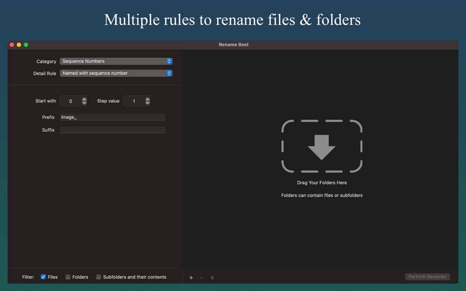 #1. RenameBest: Rename in Batch (macOS) 게시자: 崴 杨