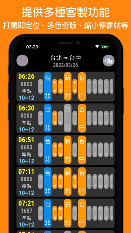 高鐵時刻表：台灣下一班高鐵時刻表