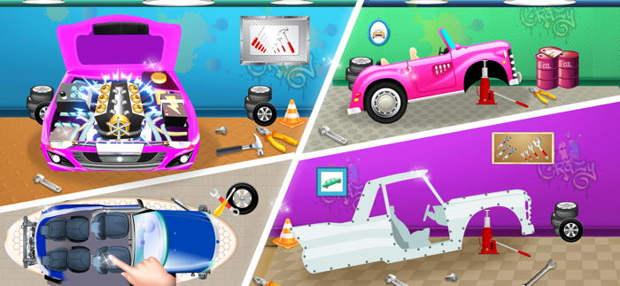 Little Car Wash Games for Kids