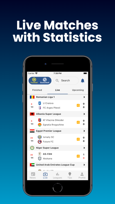 8XScore - live sports scores Screenshot