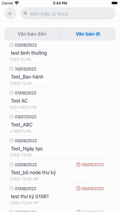 TLVN eOffice Screenshot