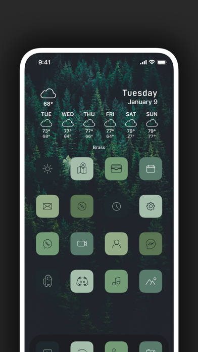 Brass - Icônes & Widgets Brass - Icônes & Widgets