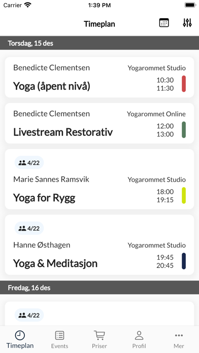 Yogarommet Screenshot