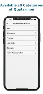 Quaternion Calculator screenshot #2 for iPhone