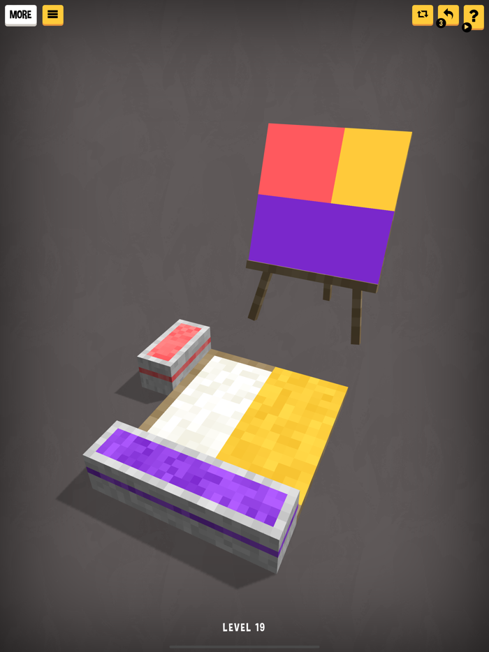 Color Buckets paint puzzle 3d