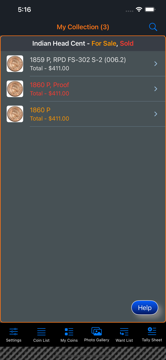 Indian Head Cent Collection