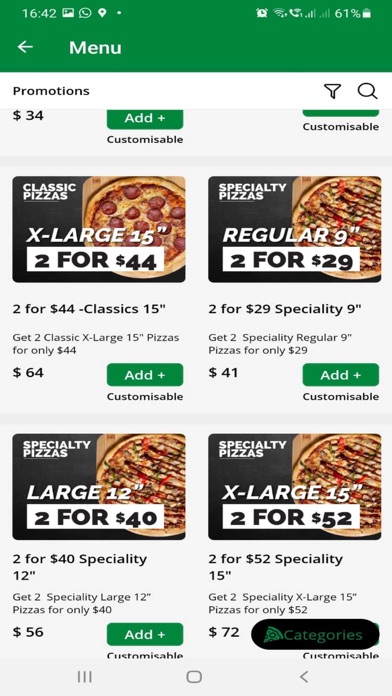 Sarpino's Pizza Singapore Screenshot