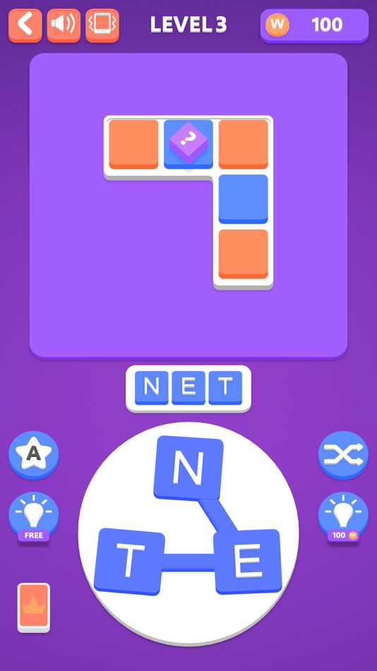 #3. Word Cross 3D (iOS) 由: 亚通 孔