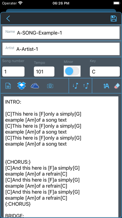 Song TextBook (Little) Screenshot