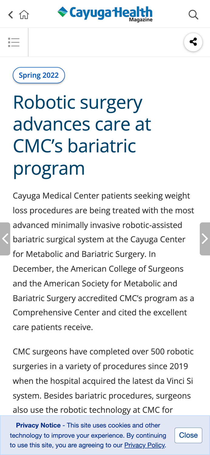 Cayuga Health Magazine