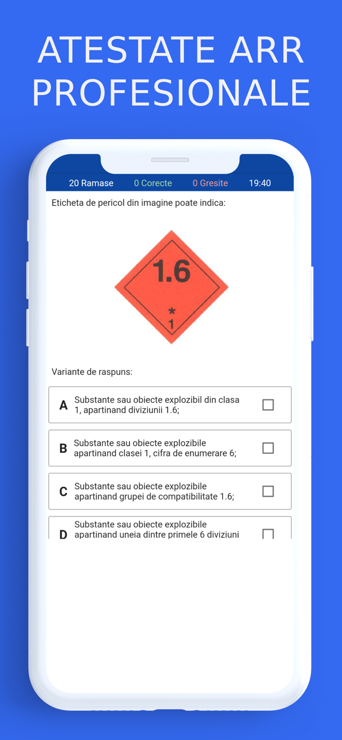 Atestate profesionale ARR