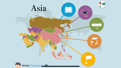 Asia - Montessori Geography Screenshot
