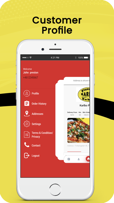 Screenshot 2 of Karlbo Pizzeria App