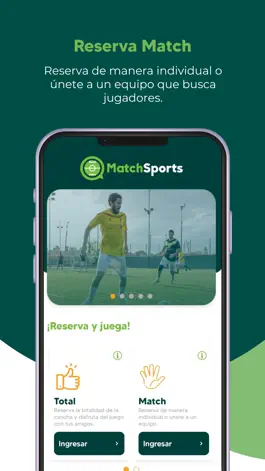 Game screenshot Match Sports. Reserva y Juega mod apk