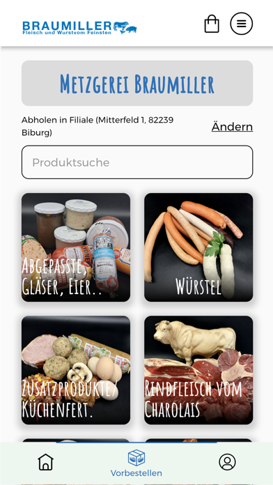 Metzgerei Braumiller Screenshot