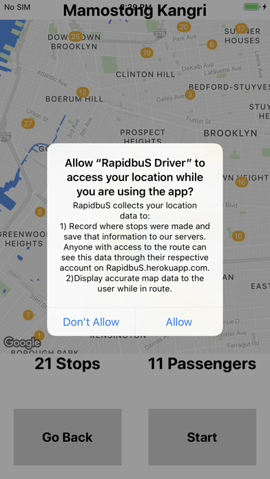 RapidbuS Driver Screenshot