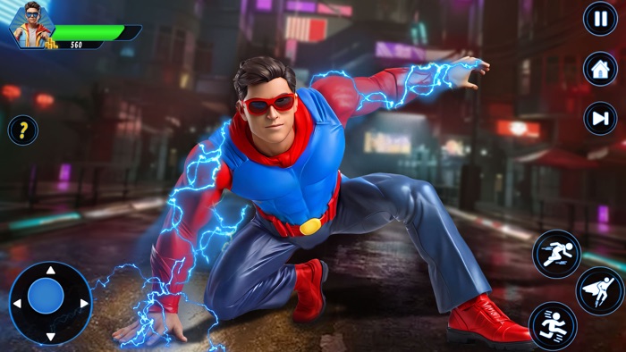 슈퍼 영웅 비행 전투기 게임