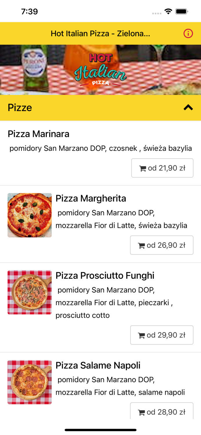 Hot Italian Pizza - Zielona...