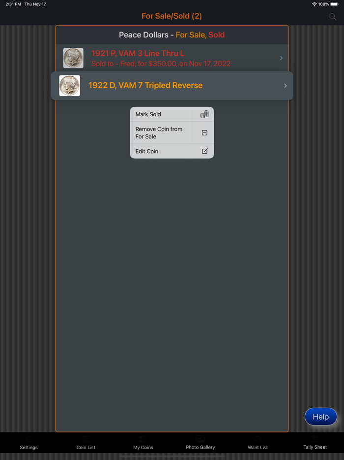 Peace Dollar Collection