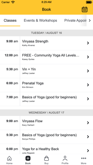 Giving Tree Yoga + Wellness Screenshot