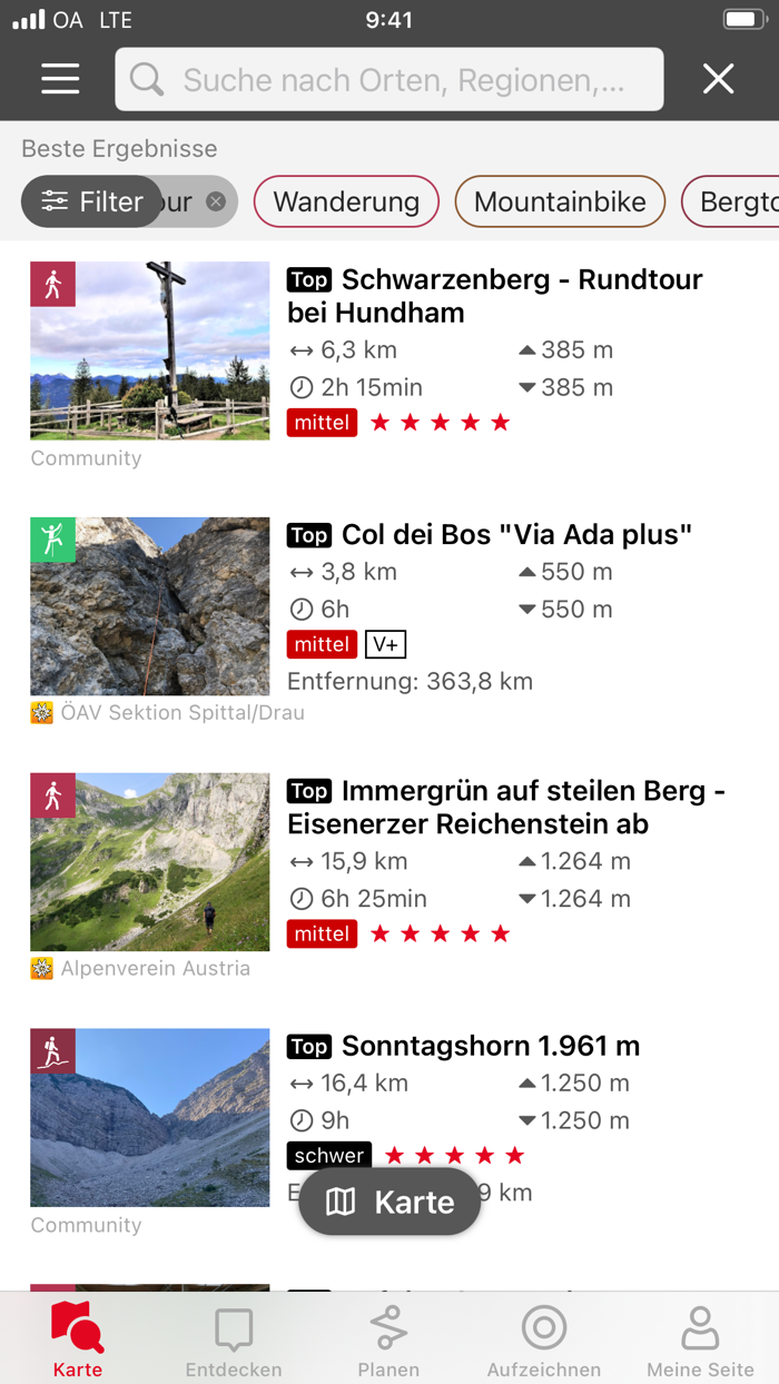 Naturfreunde Tourenportal