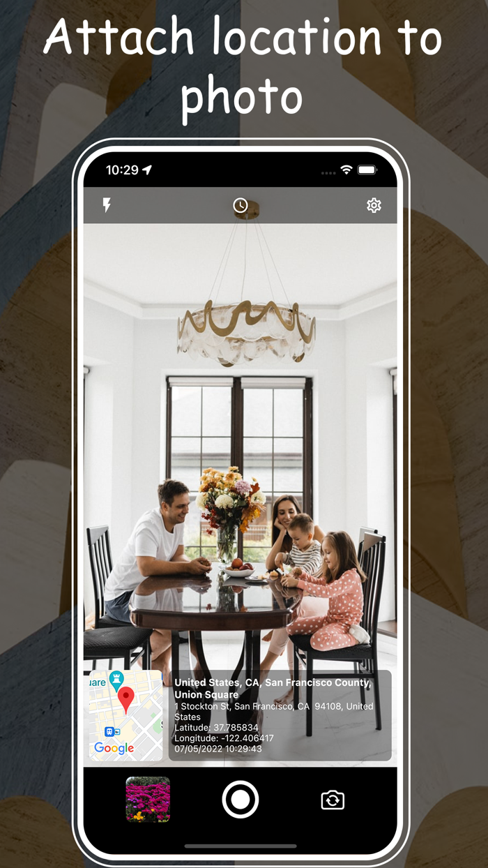 GPS Cam map address on Photo