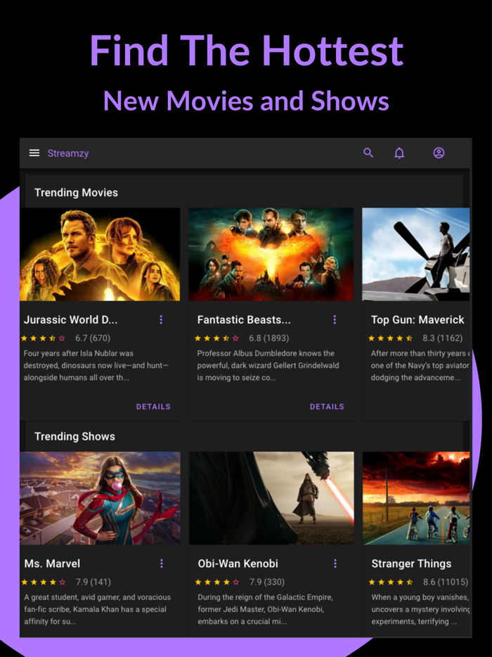 Streamzy - Movies and TV Shows