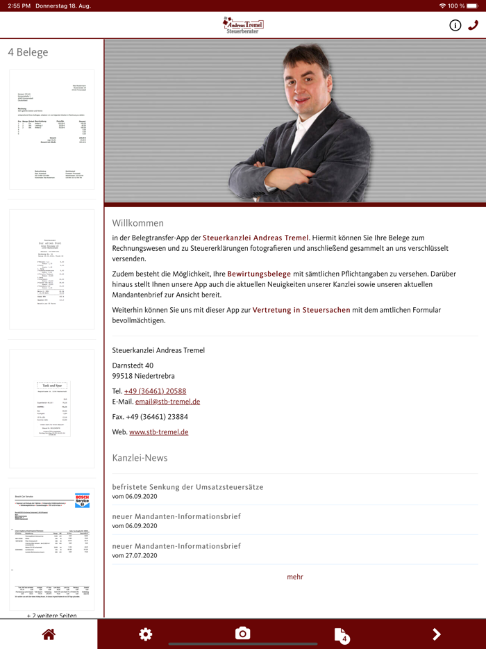 Belegtransfer StB Tremel