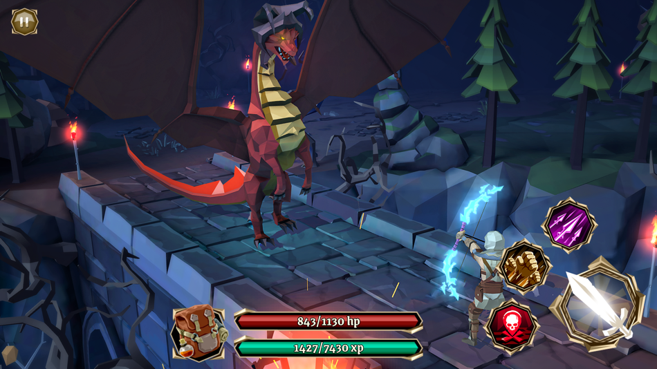 #4. Polygon Fantasy: Action RPG (iOS) Bởi: Alda Games s.r.o.