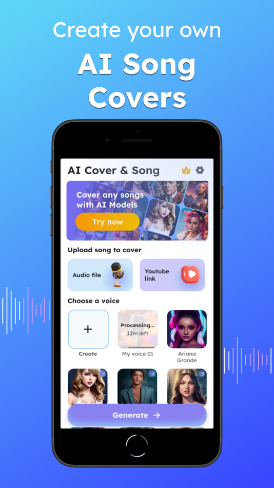 AI Cover Music & Song Creator - Ver 1.0.2 - (iOS)