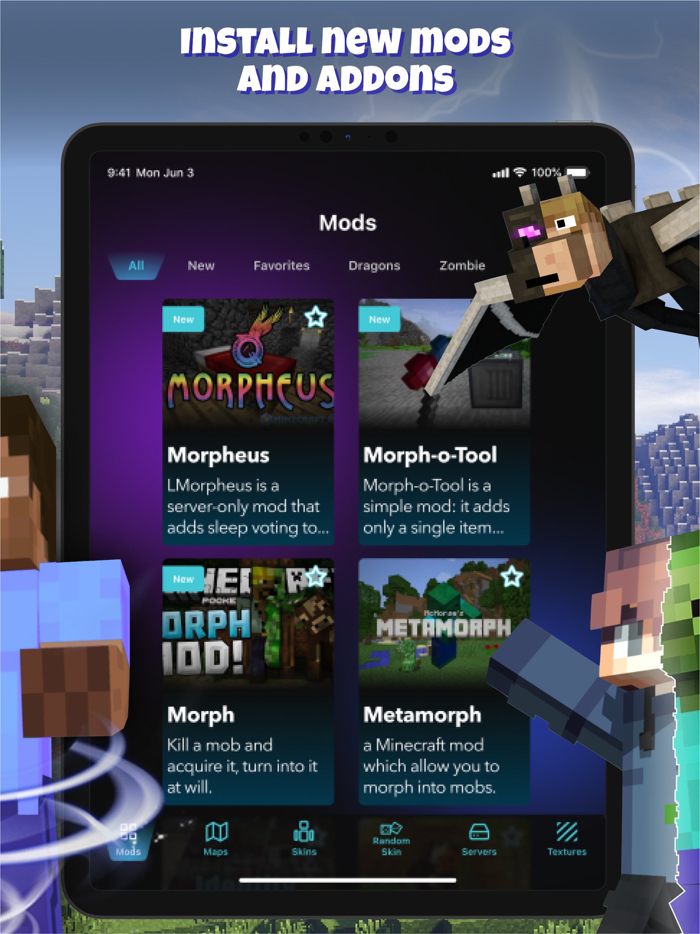 Morph Mods Mobs for Minecraft
