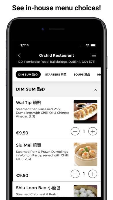 Orchid Restaurant App Screenshot