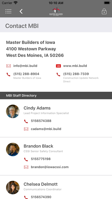 MBI-Master Builders of Iowa Screenshot