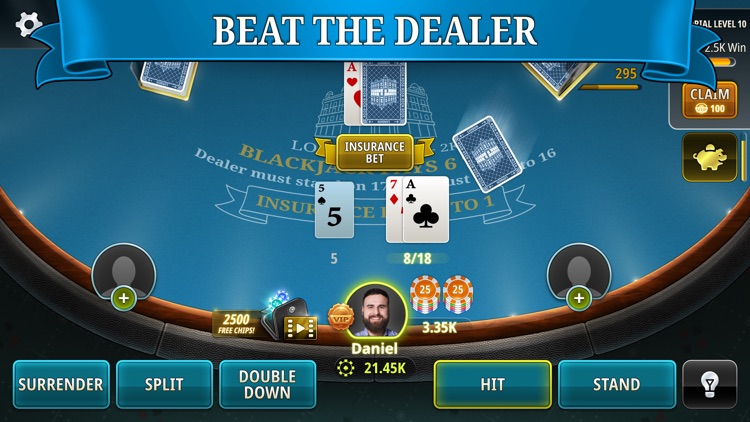 Blackjack 21 - Casino Games screenshot-3