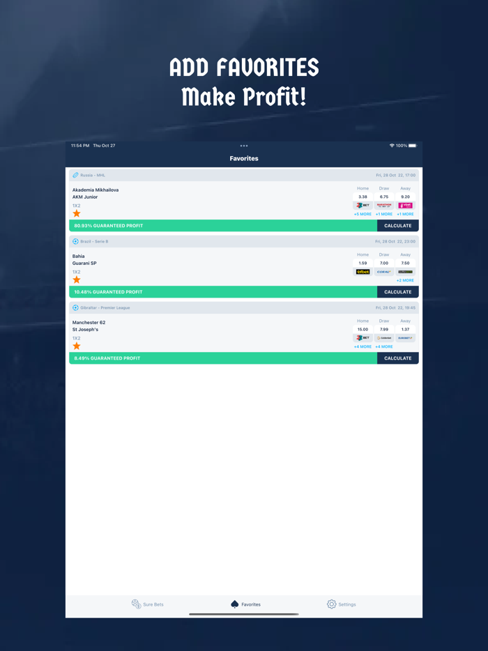 SBRadar - Sure Bet Calculator
