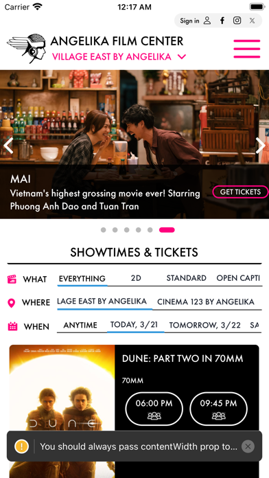 Angelika Film Center - USA Screenshot