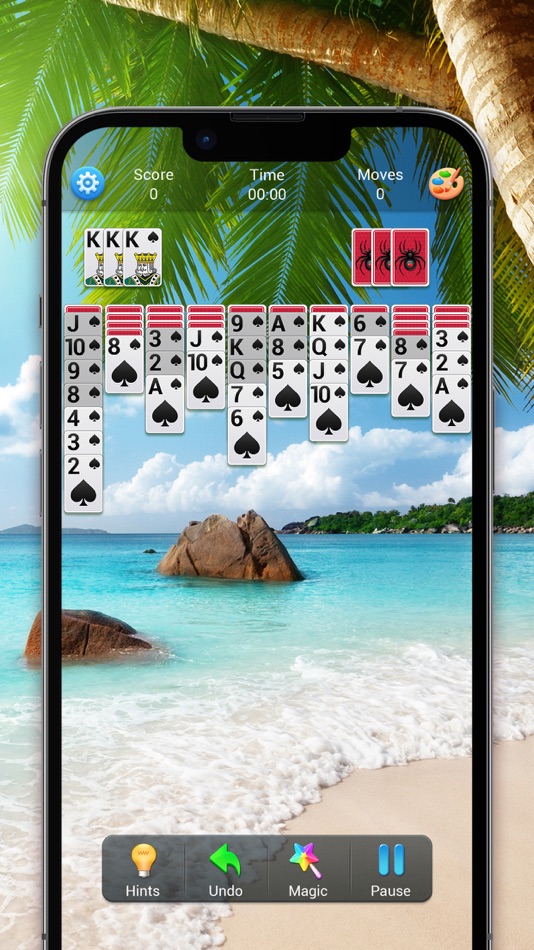 #6. Spider Solitaire (Classic) (iOS) By: WONDERFUL ENTERTAINMENT CO., LTD.