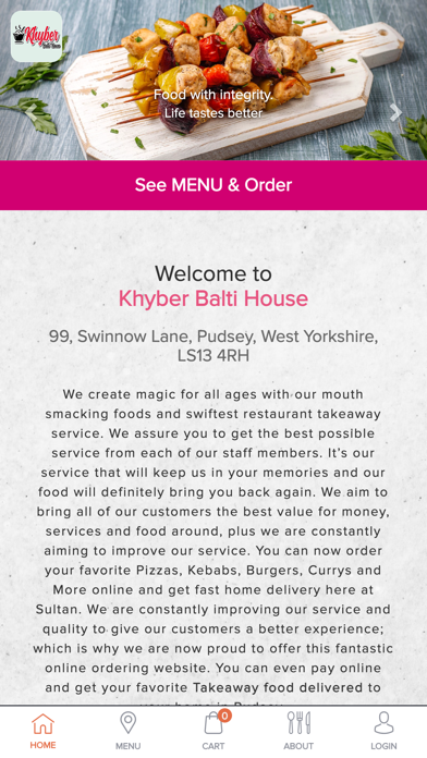 Khyber Balti House Pudsey Screenshot