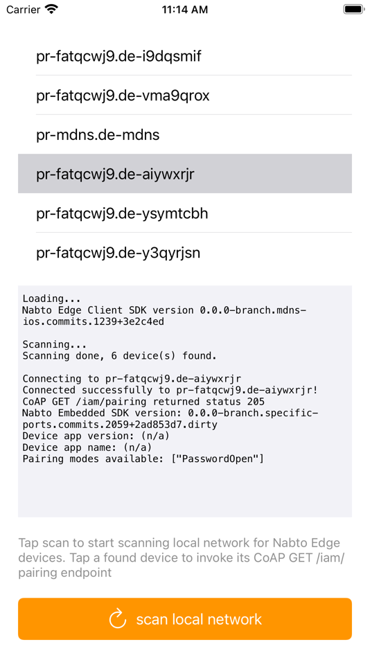 #3. Nabto Edge Diagnostics (iOS) Podle: Nabto ApS