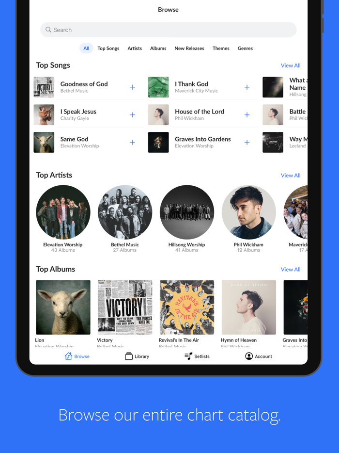 MultiTracks.com ChartBuilder