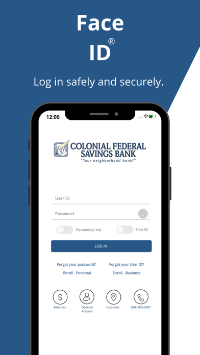 Colonial Federal Mobile Screenshot