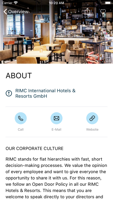 RIMC Hotels & Resorts Screenshot