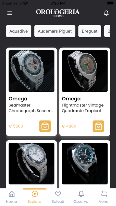 Orologeria Duomo Milano App Screenshot