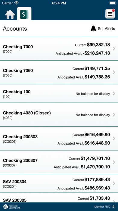 Raccoon Valley Bank Business Screenshot