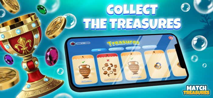 Match Treasures Puzzle Games