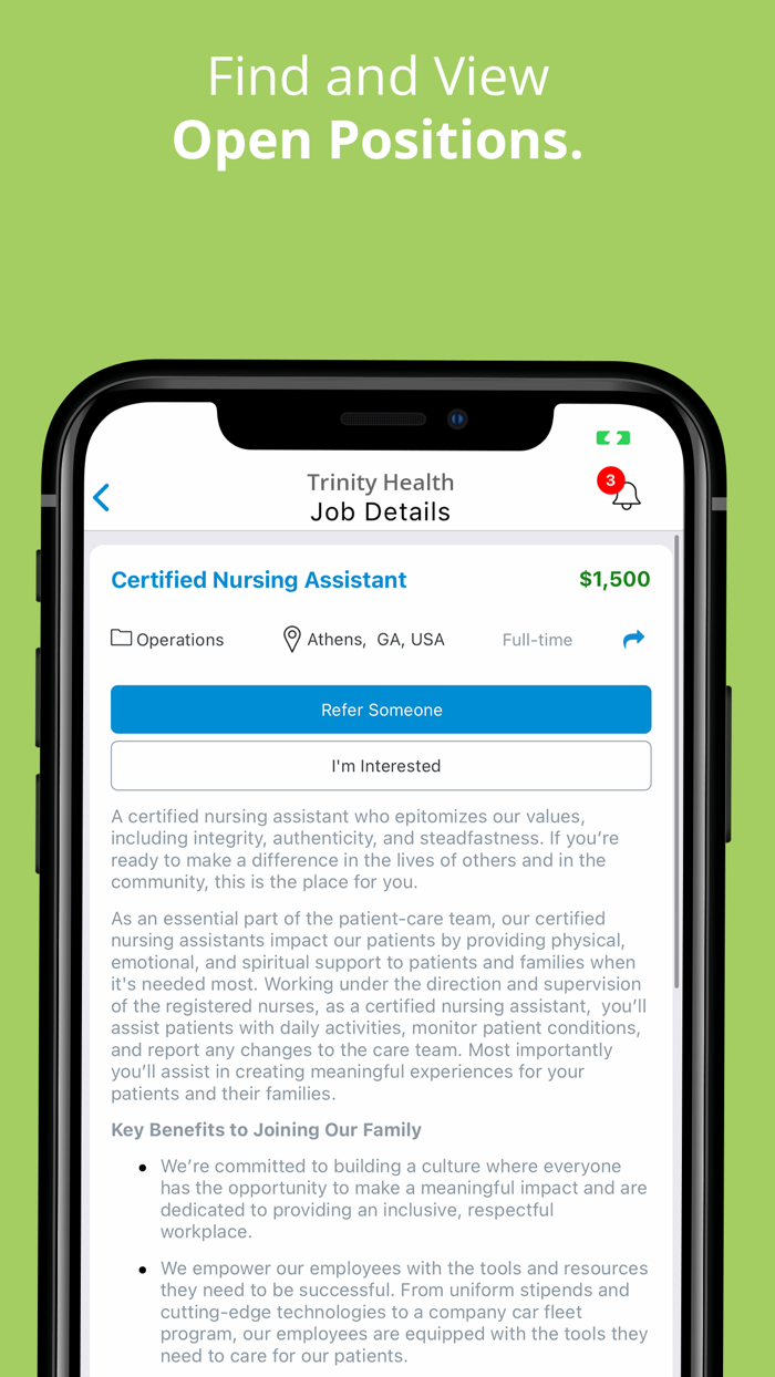 Trinity Health Referral Reward