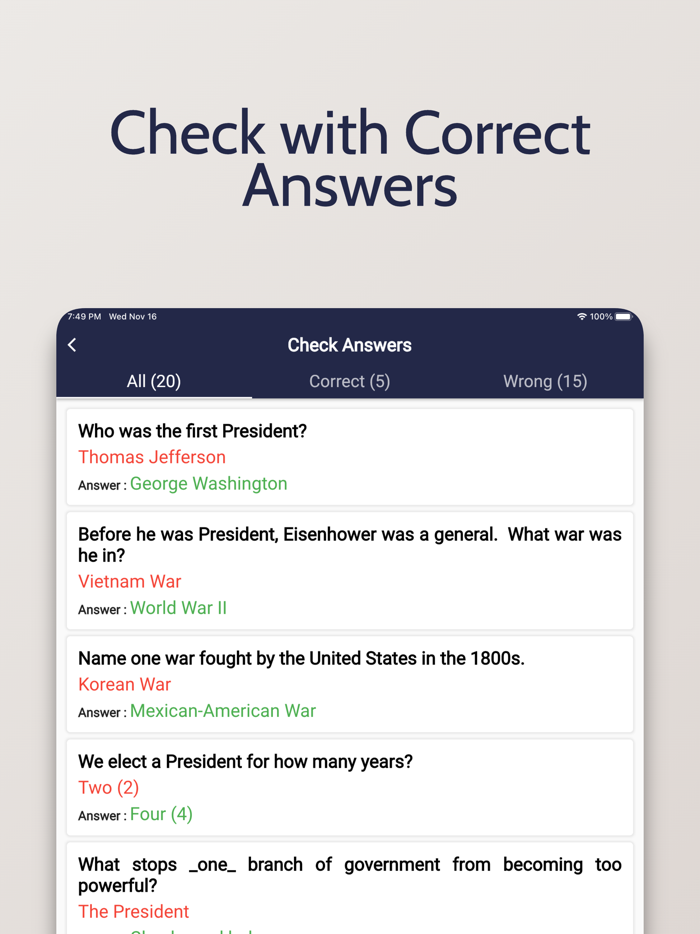 US Citizenship Test - Civics