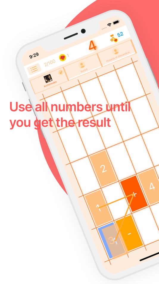 #3. Math game 3+2-1 (iOS) By: Denis Kashin