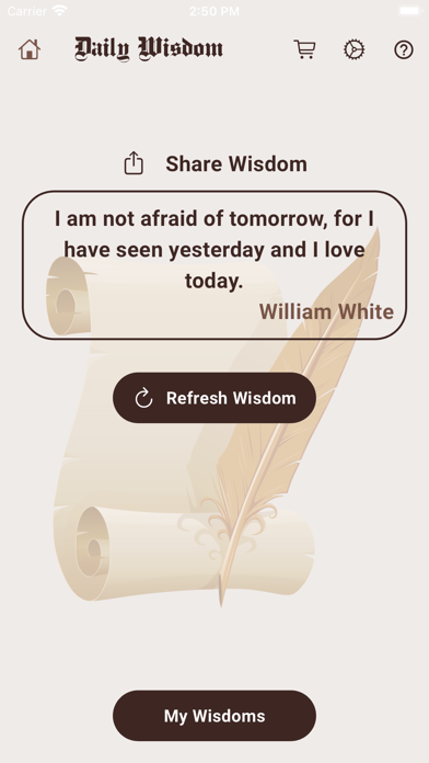 The Daily Wisdom Screenshot