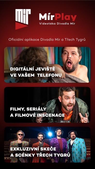Screenshot 1 of MírPlay: videotéka Divadla Mír App